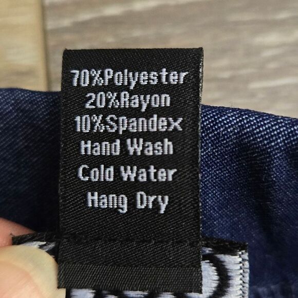 Ciara Sun Woo high waisted stretchy blue jean colored cropped pants xs - Picture 8 of 10